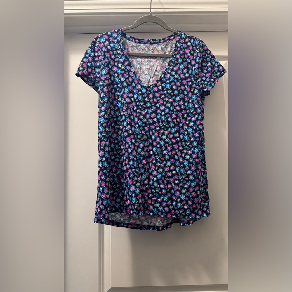 Lilly Pulitzer Multicolor Floral Short Sleeve Tee